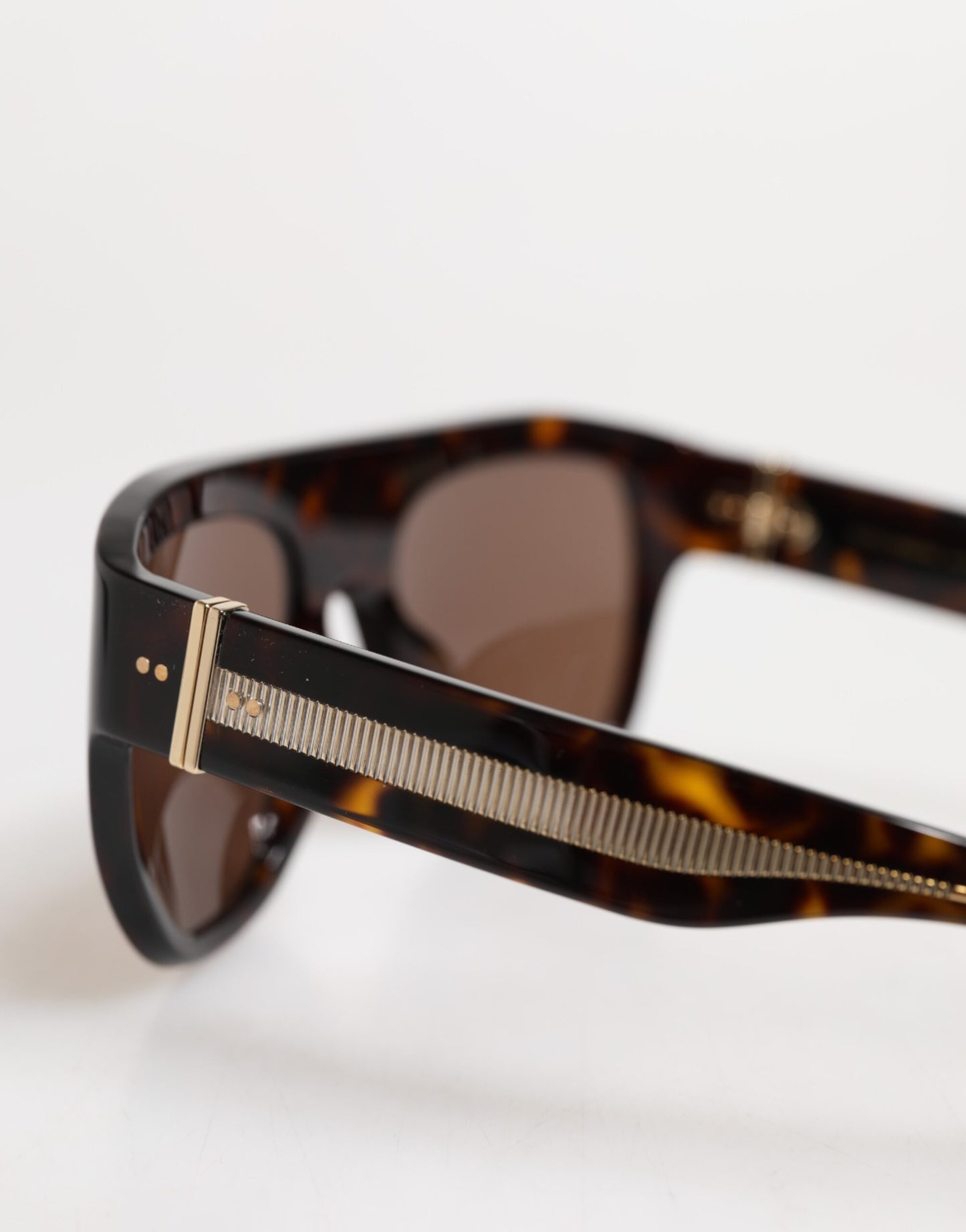 Dolce & Gabbana Dunkelbraune Havanna DG4398F Quadratische Brillenfassung Sonnenbrille