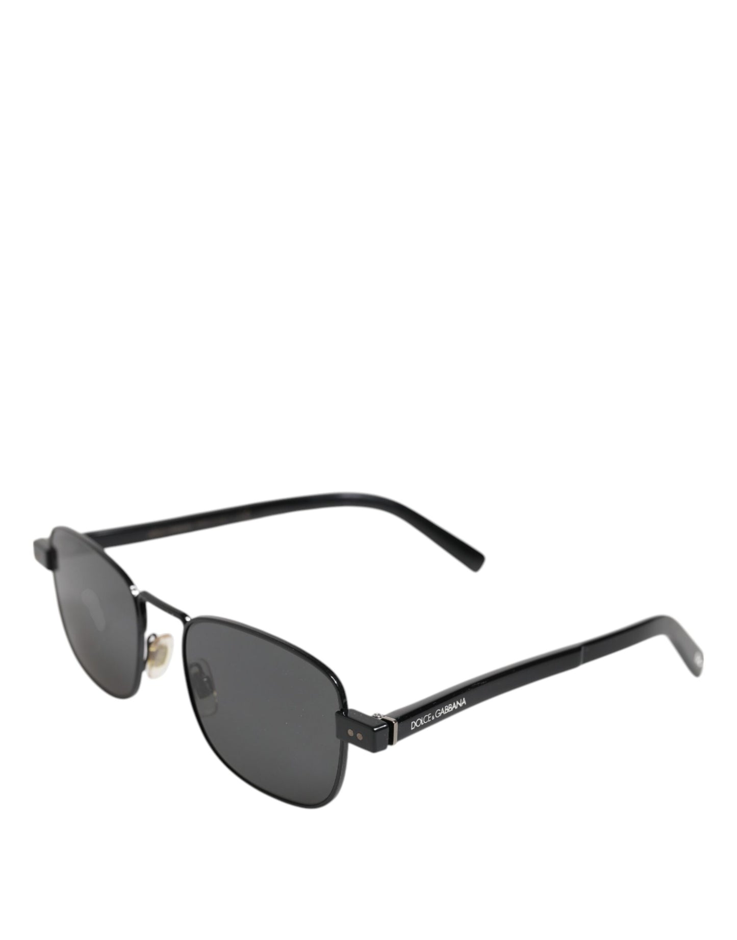 Dolce & Gabbana Schwarzer Metallrahmen mit quadratischen Gläsern DG2222 Eyewear Sonnenbrillen