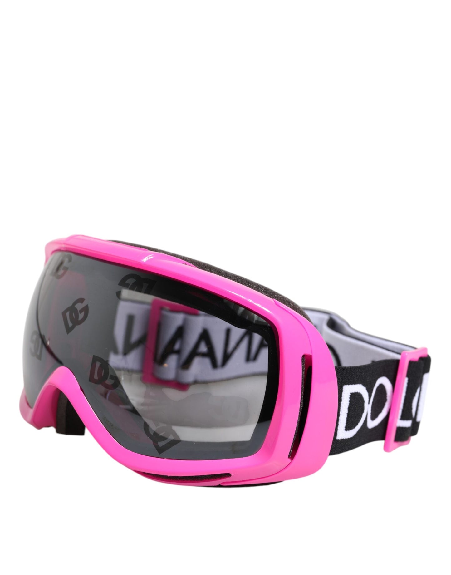 Dolce & Gabbana Fuchsia Pink Logo Skibrille DG6182 Maske Sonnenbrille
