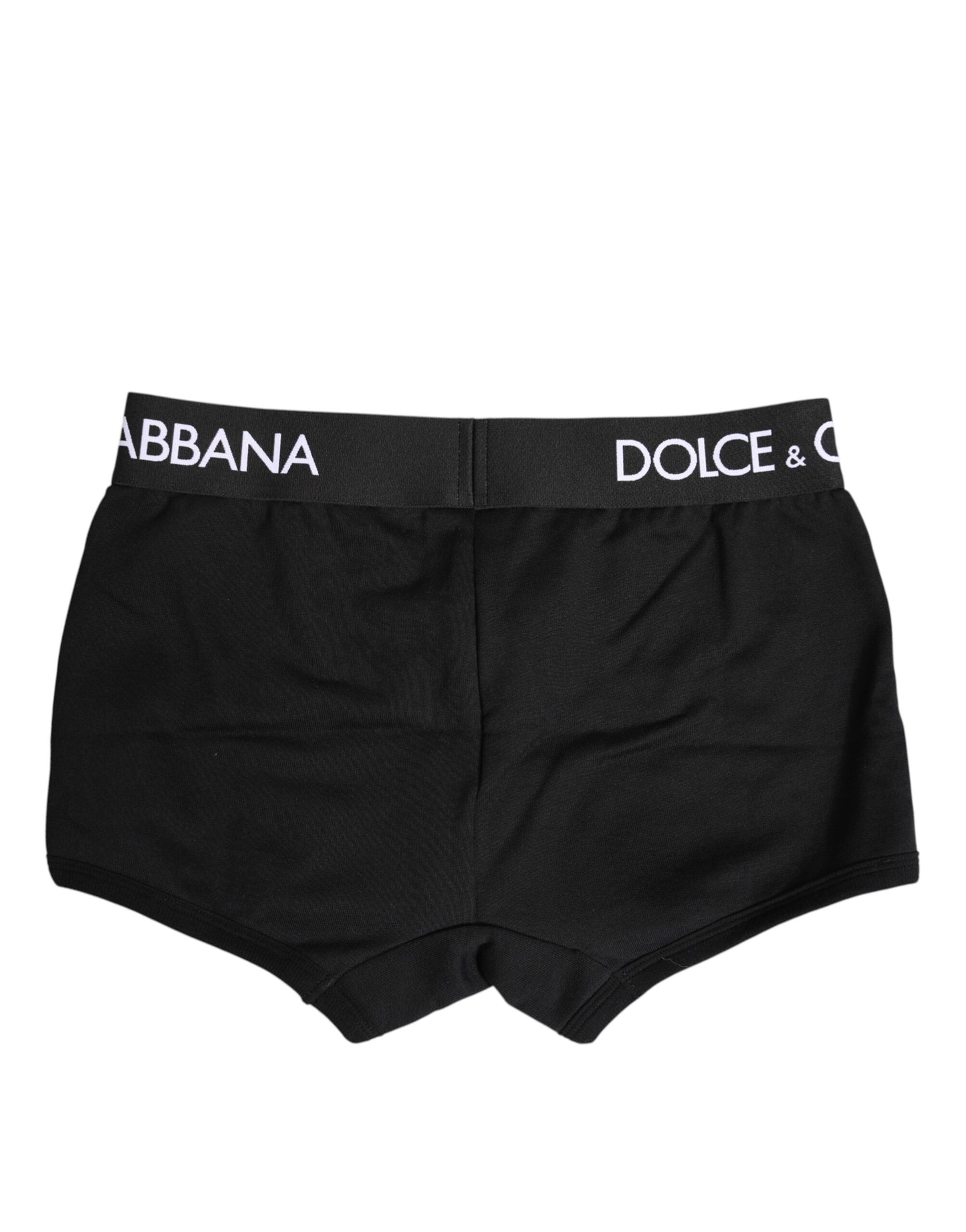 Dolce & Gabbana Schwarze Cotton Stretch Regular Boxer Unterwäsche