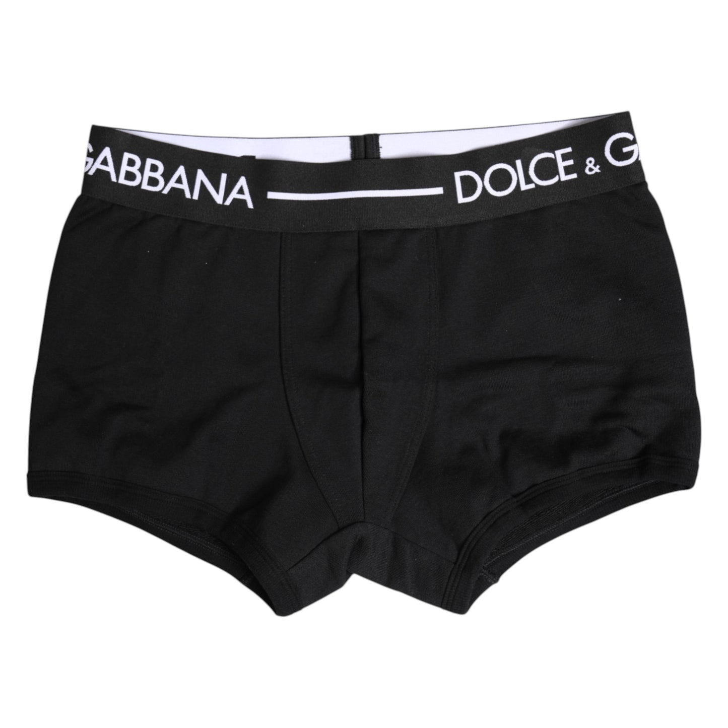 Dolce & Gabbana Schwarze Cotton Stretch Regular Boxer Unterwäsche