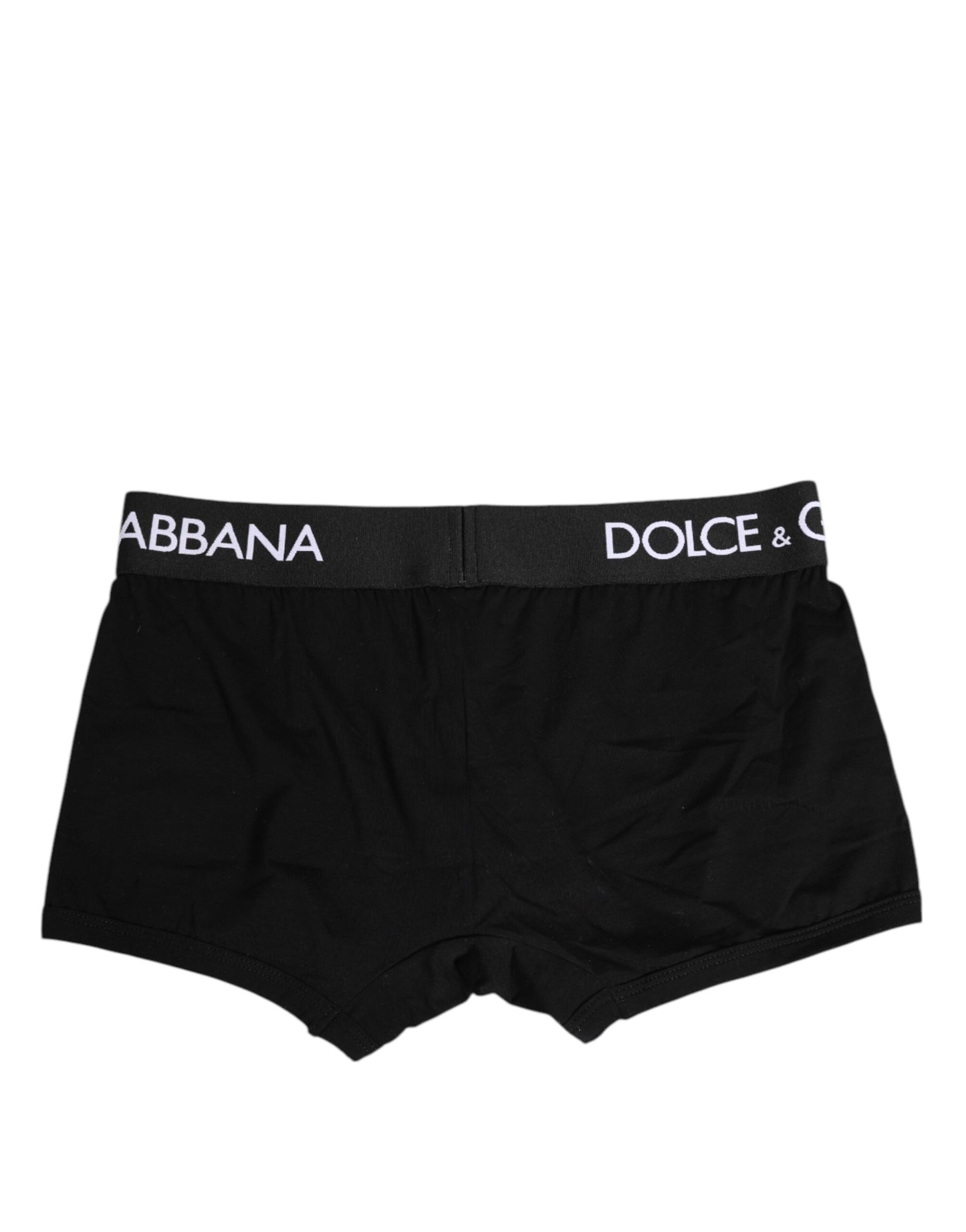 Dolce & Gabbana Schwarze Cotton Stretch Regular Boxer Unterwäsche