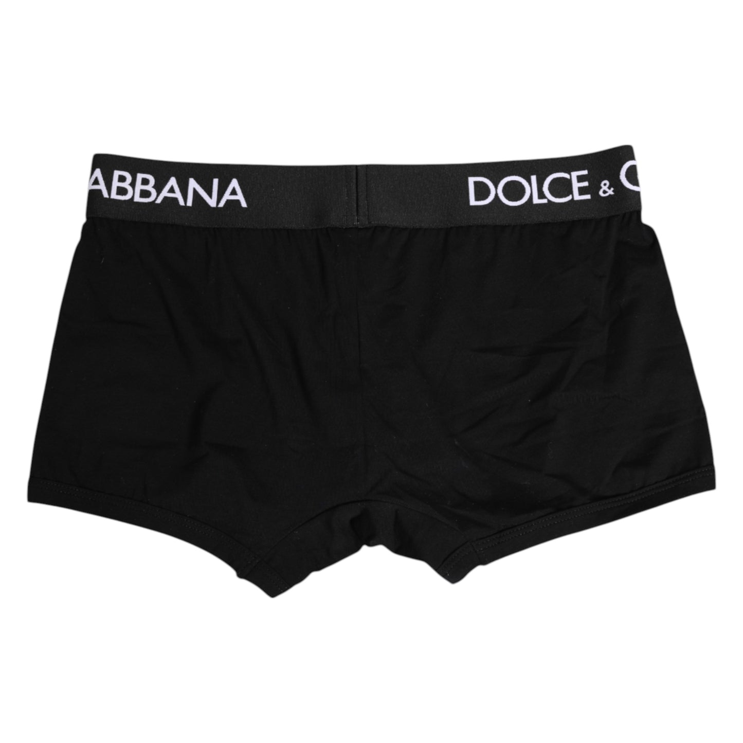 Dolce & Gabbana Schwarze Cotton Stretch Regular Boxer Unterwäsche