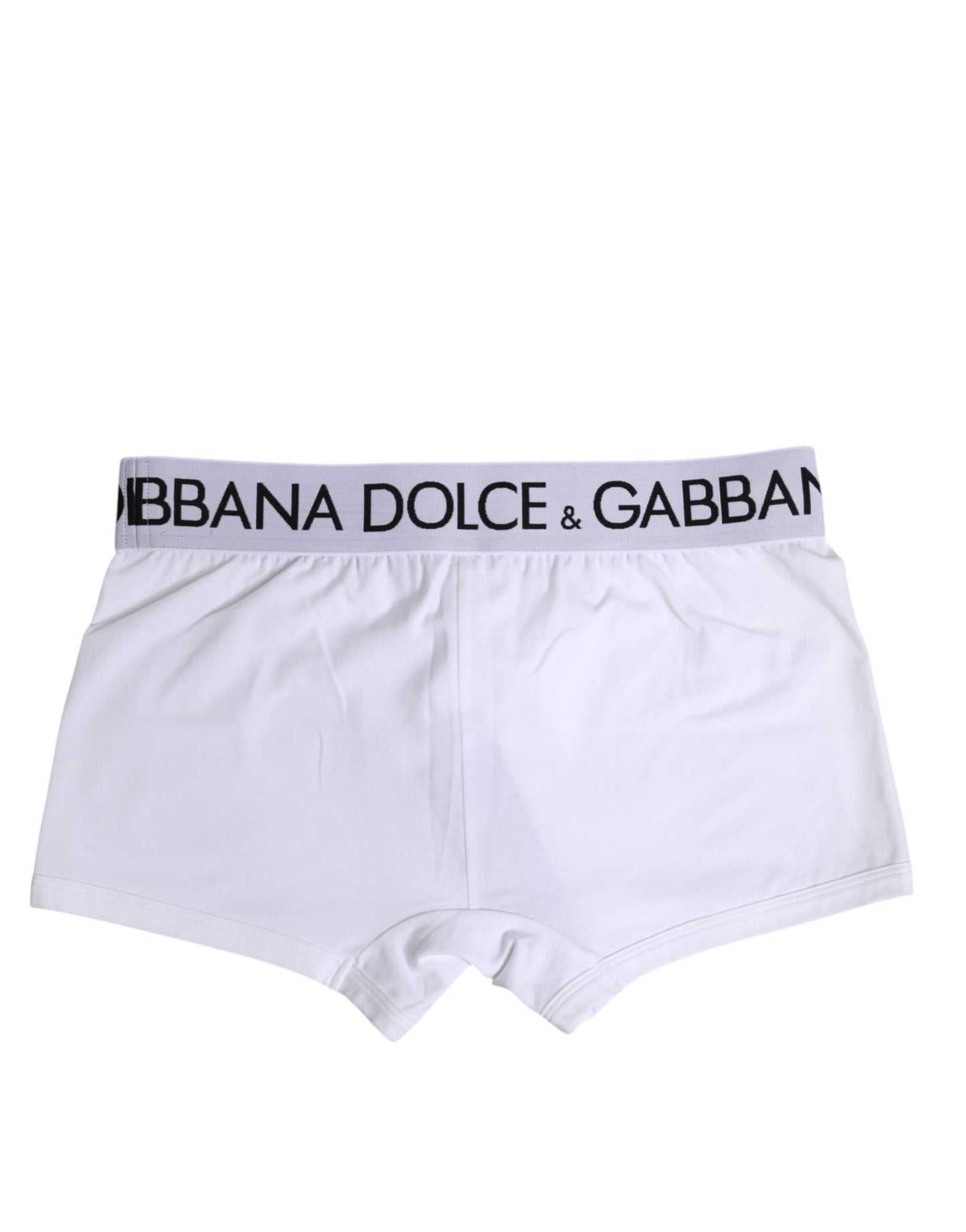 Dolce & Gabbana Weiße Cotton Stretch Regular Boxer Unterwäsche