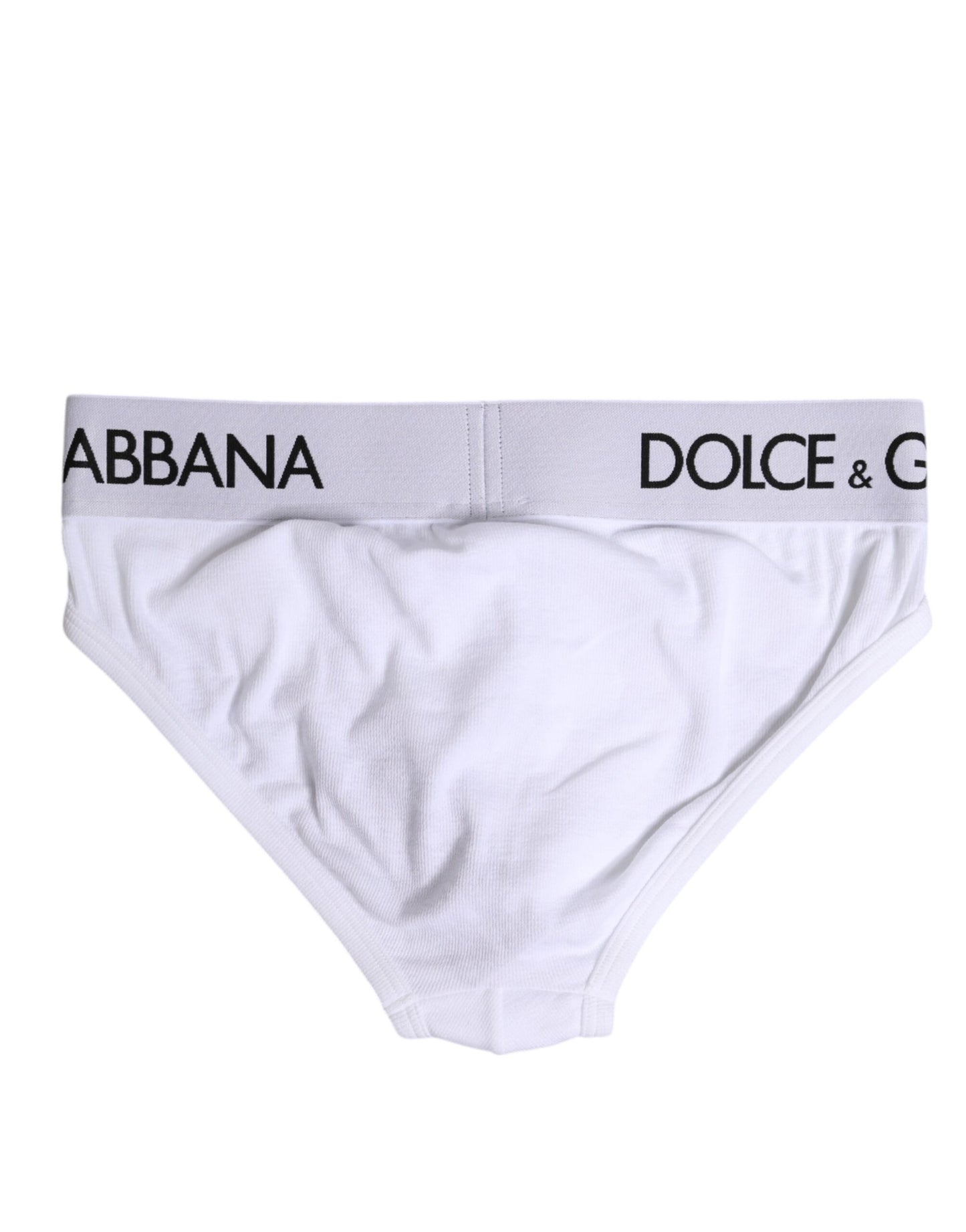 Dolce & Gabbana Weißer Baumwoll-Stretch-Slip Regular Unterwäsche