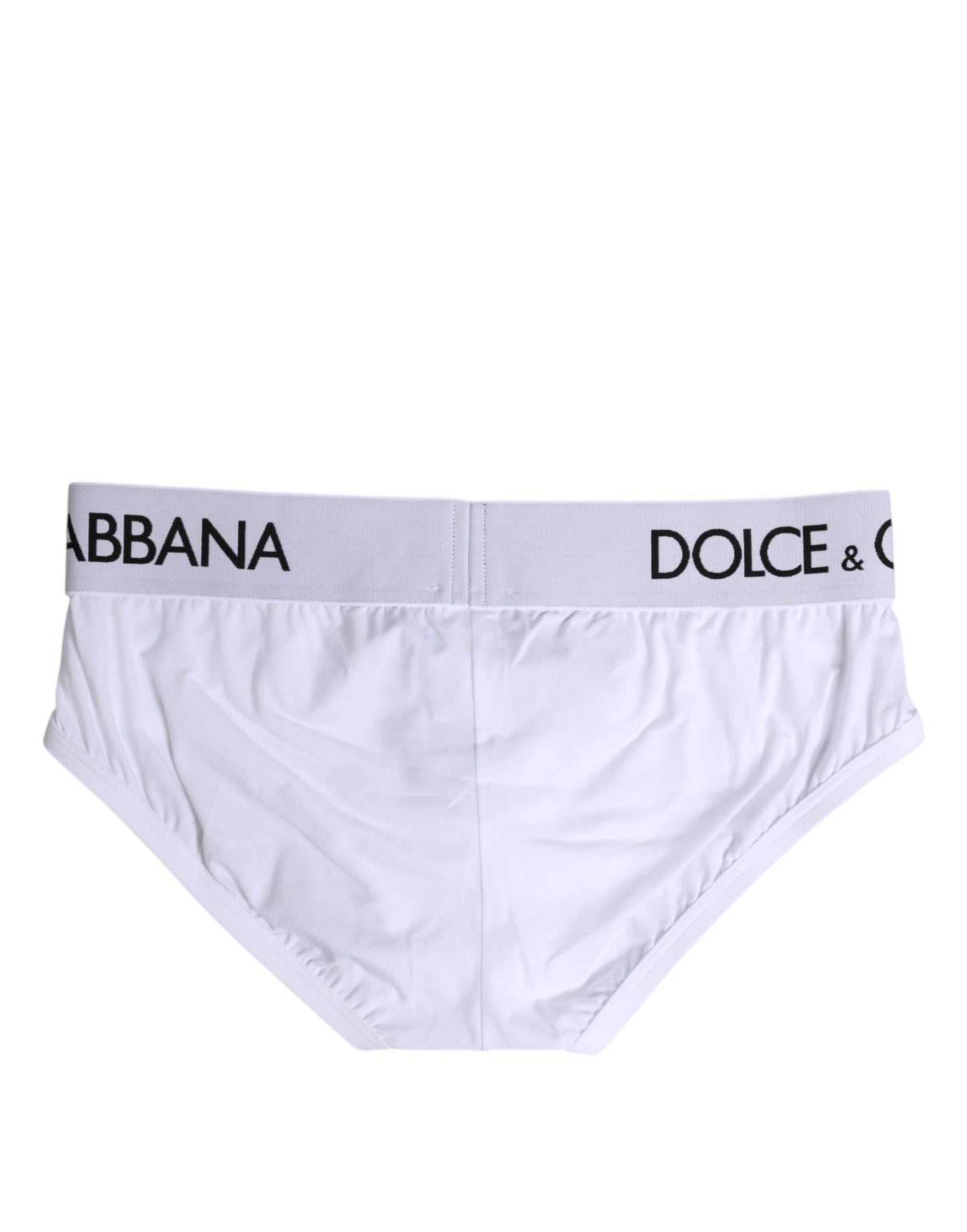 Dolce & Gabbana Weißer Baumwoll-Stretch-Slip Regular Unterwäsche