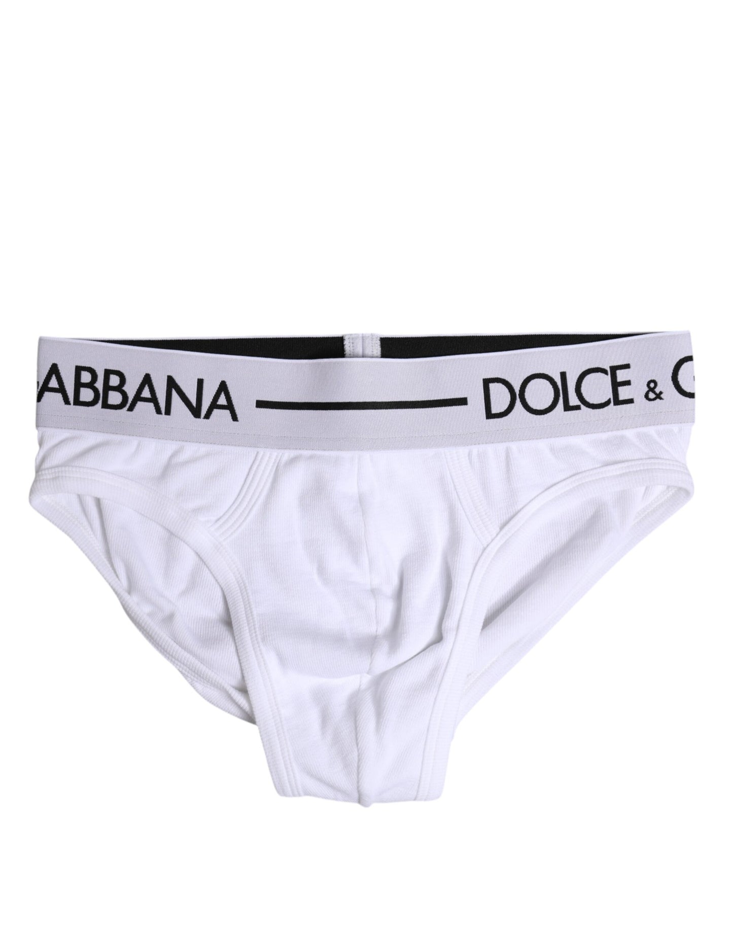 Dolce & Gabbana Weißer Baumwoll-Stretch-Slip Regular Unterwäsche