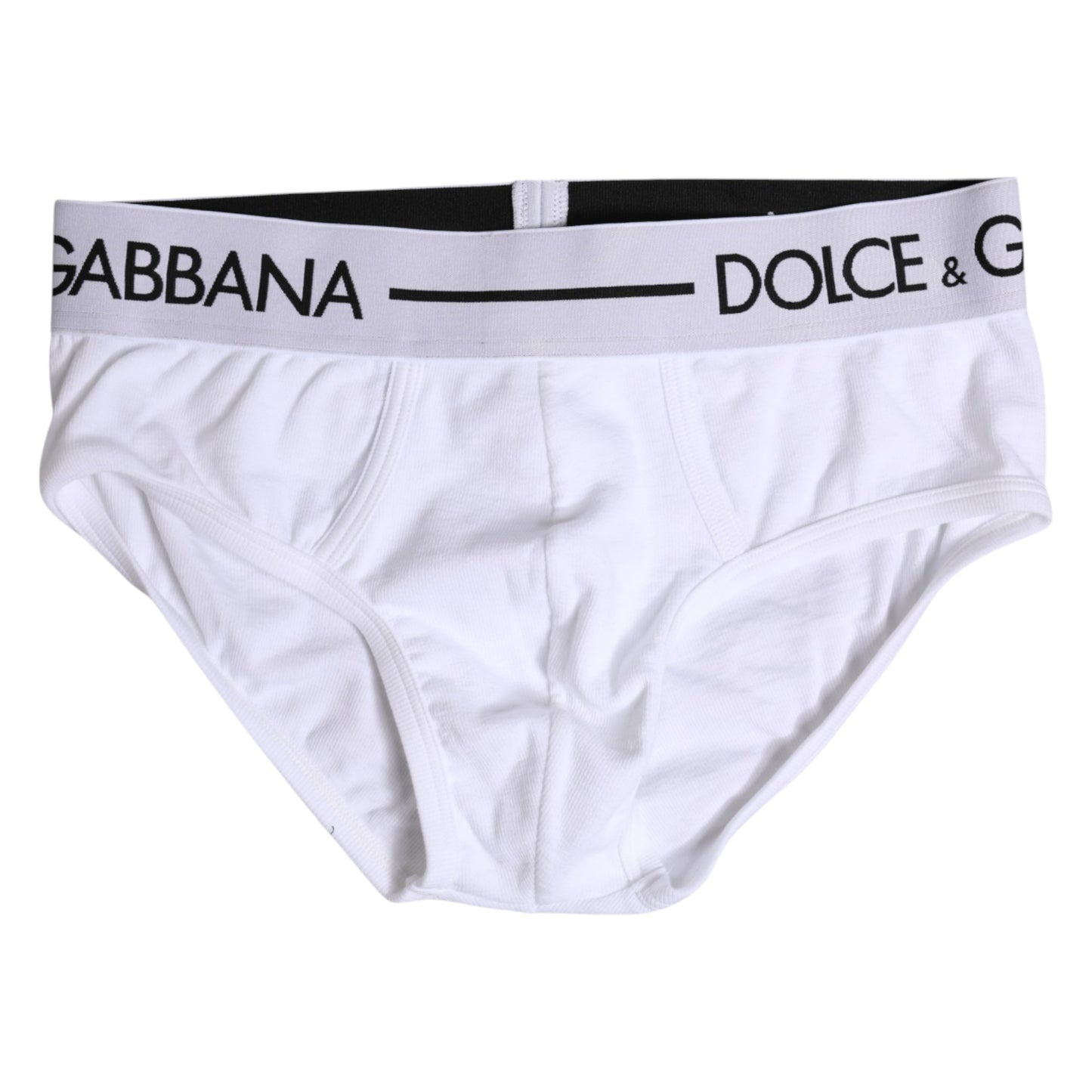 Dolce & Gabbana Weißer Baumwoll-Stretch-Slip Regular Unterwäsche