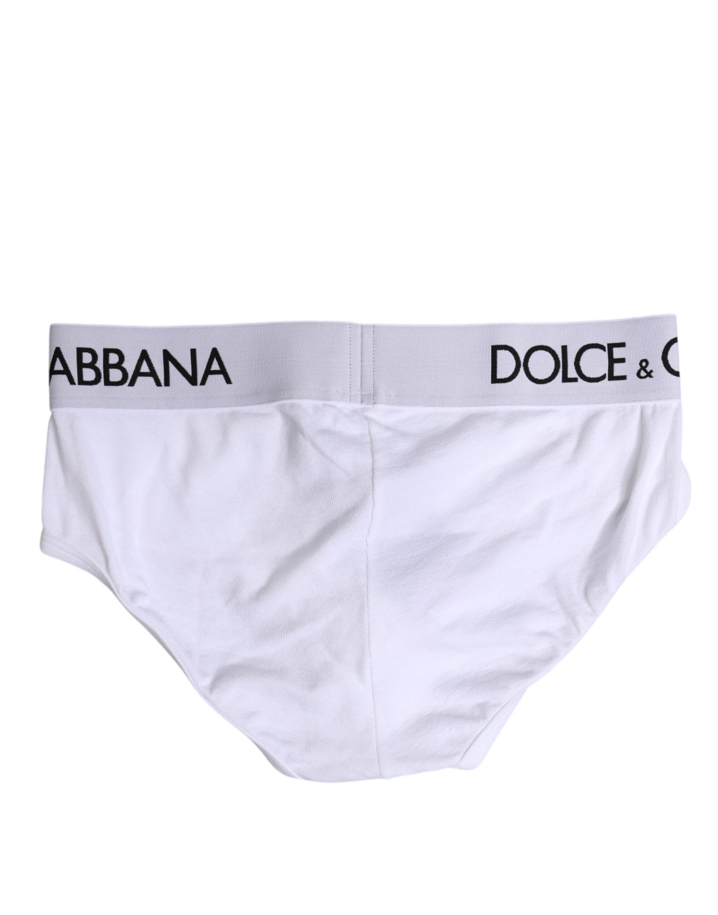 Dolce & Gabbana Weißer Baumwoll-Stretch-Slip Regular Unterwäsche