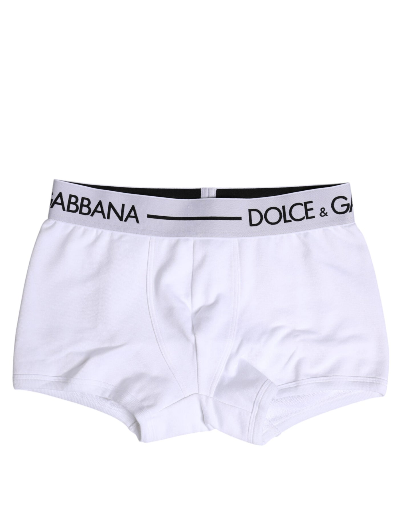 Dolce & Gabbana Weiße Cotton Stretch Regular Boxer Unterwäsche