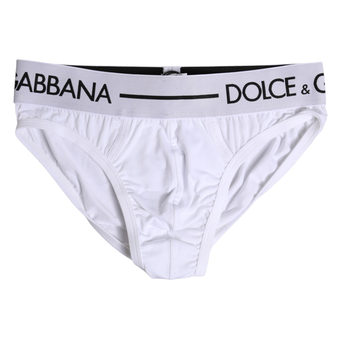 Dolce & Gabbana Weißer Baumwoll-Stretch-Slip Regular Unterwäsche