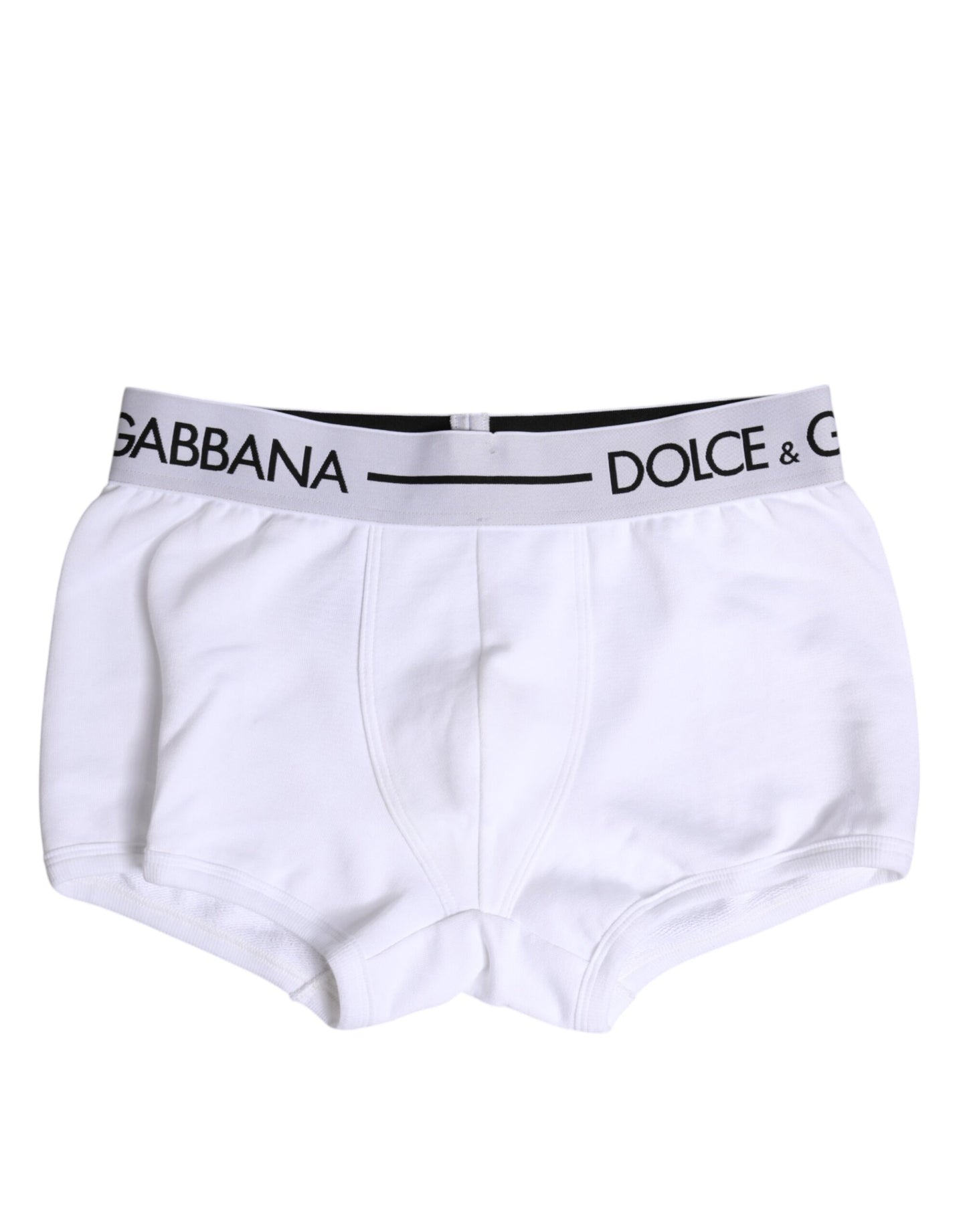 Dolce & Gabbana Weiße Cotton Stretch Regular Boxer Unterwäsche