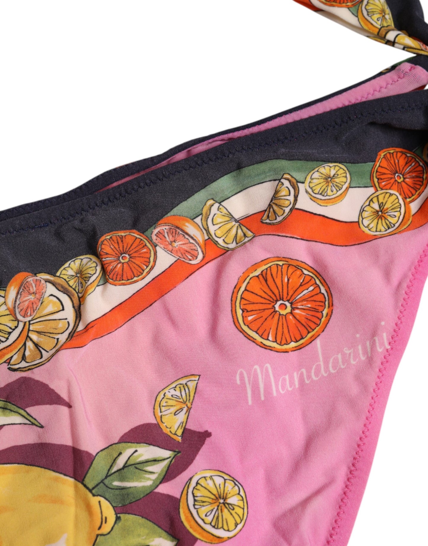 Dolce & Gabbana Rosa bedruckter Badeanzug 2 Stück Oberteil Unterteil Bademode