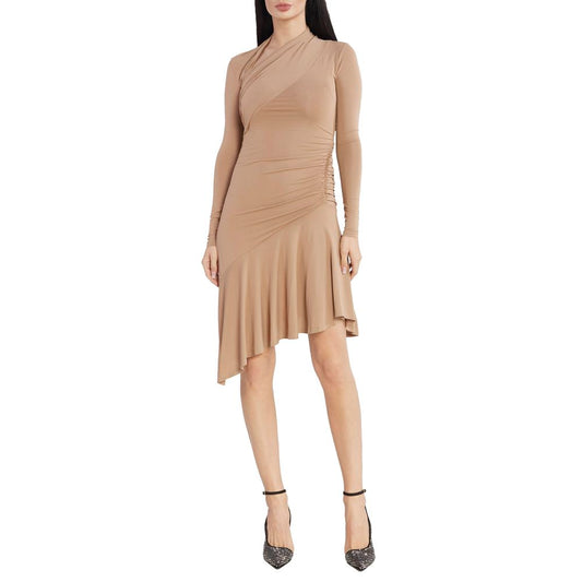 PINKO Beigefarbenes Viskosekleid