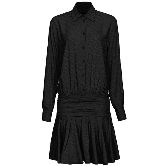 PINKO Schwarzes Seidenkleid für Frauen