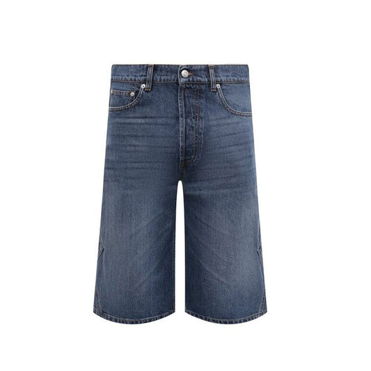 Alexander McQueen Blaue Jeans-Shorts