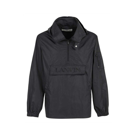 Lanvin Logo Windbreaker mit Kapuze