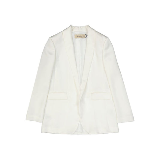 BLANCA VITA Weißer Polyester-Blazer