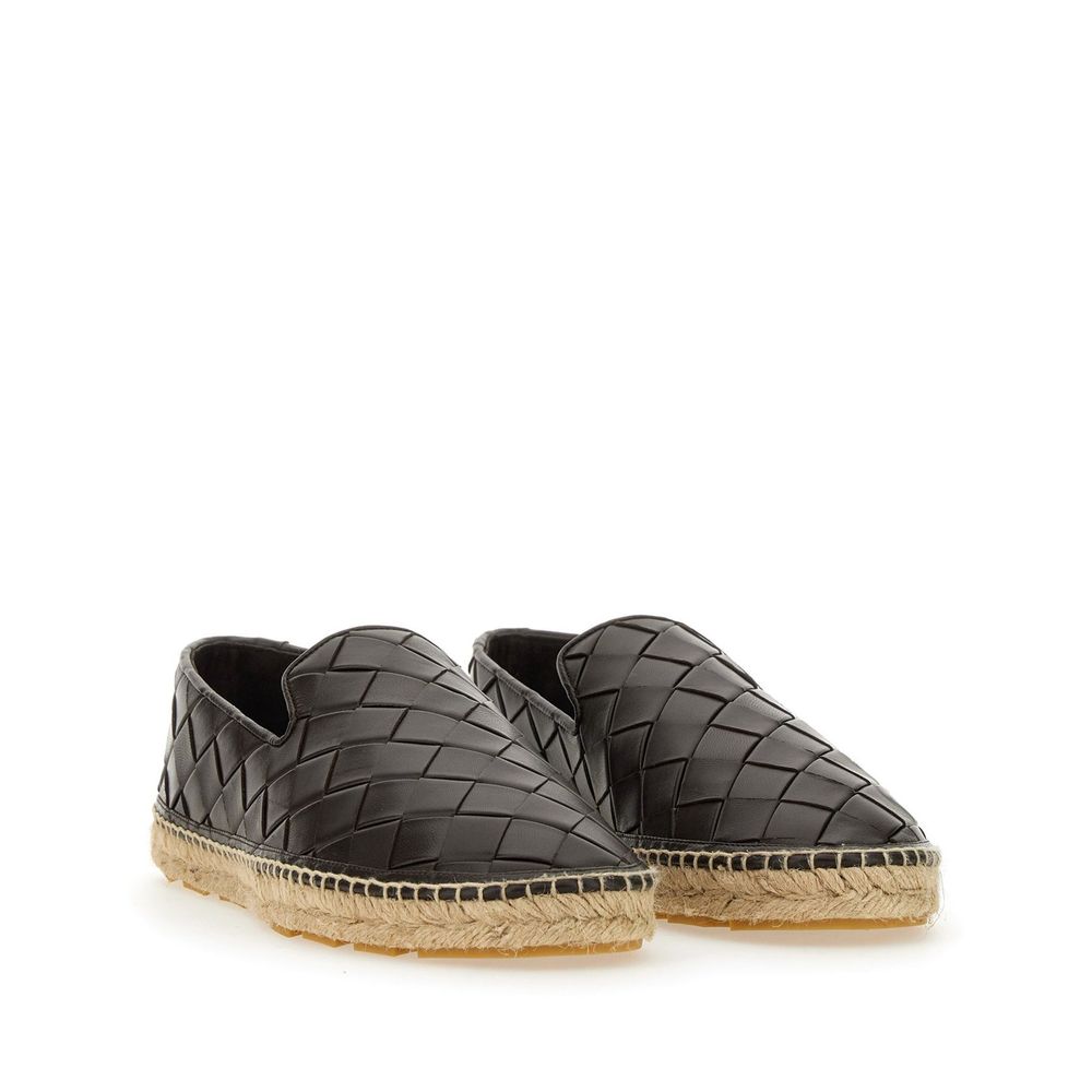 Bottega Veneta Espadrilles aus braunem Kalbsleder
