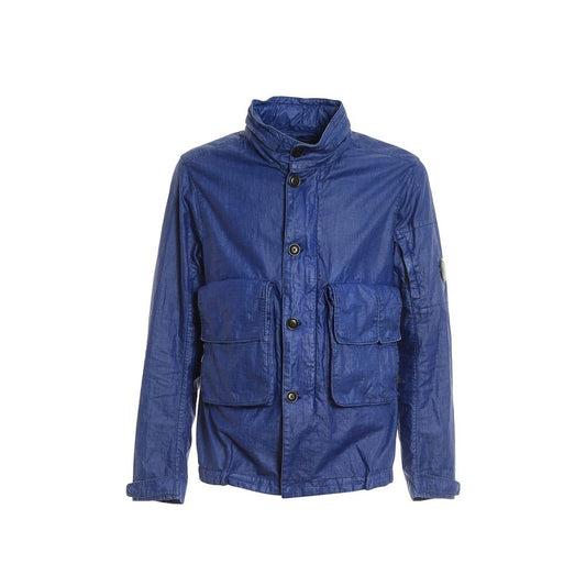 C.P. Company Leinen-Jacke in Blau