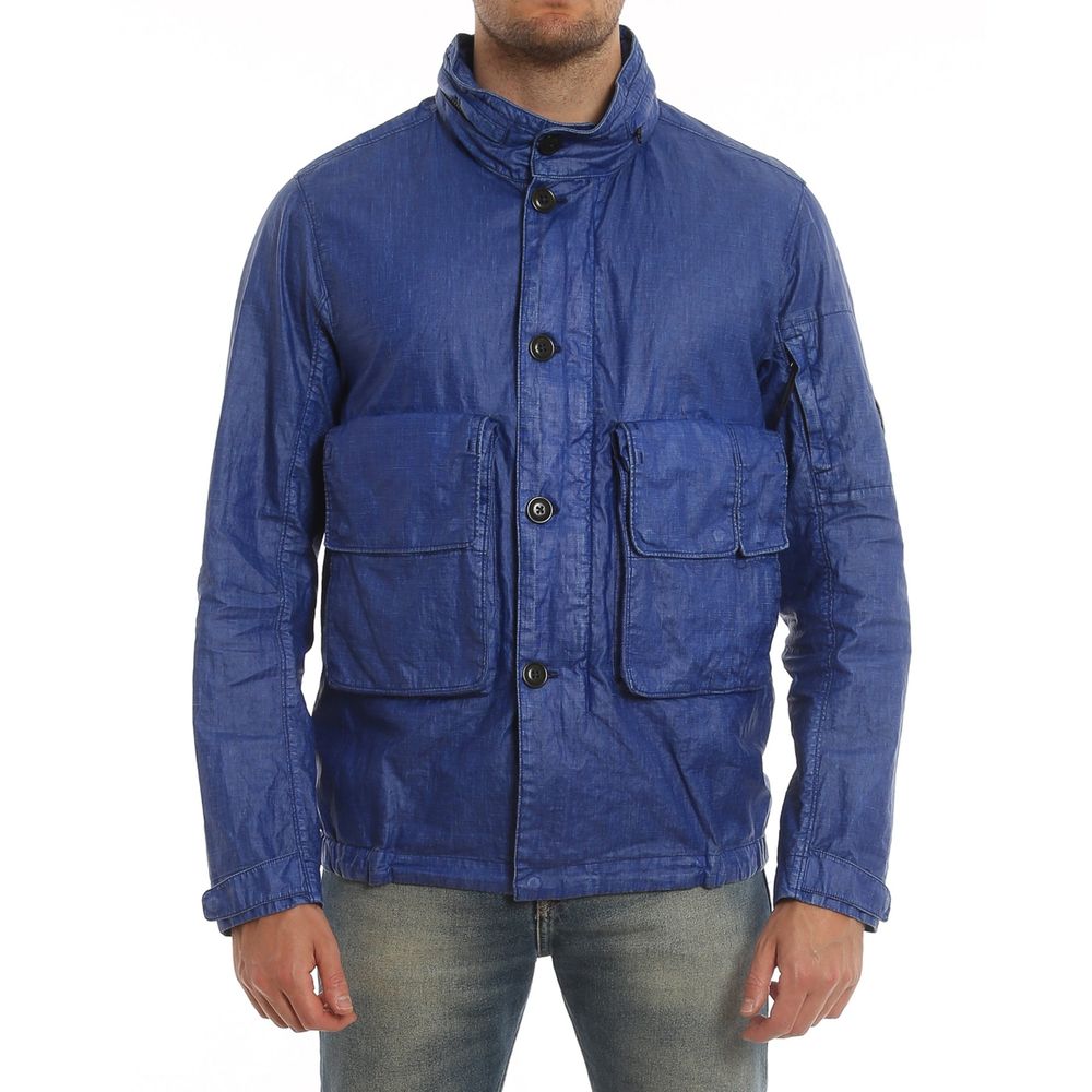 C.P. Company Leinen-Jacke in Blau