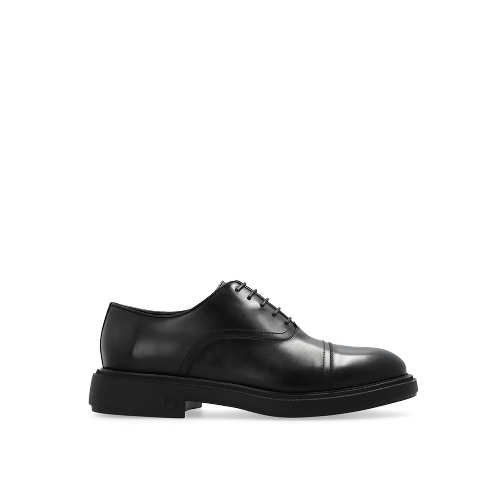 Salvatore Ferragamo Schwarze Kalbsleder-Schnürschuhe