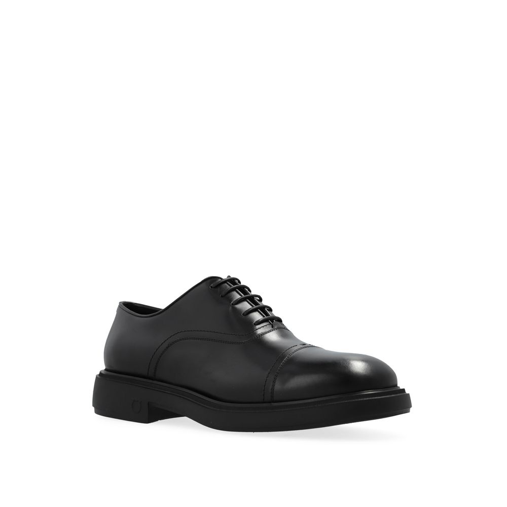 Salvatore Ferragamo Schwarze Kalbsleder-Schnürschuhe