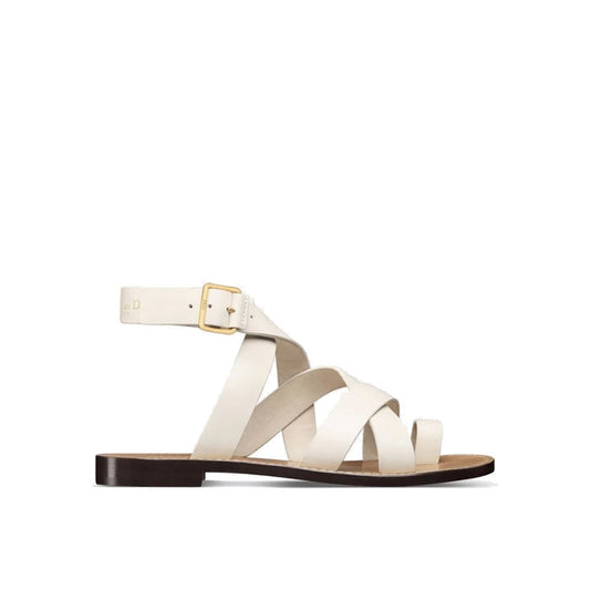 Dior Flache Sandalen aus Leder von Sun