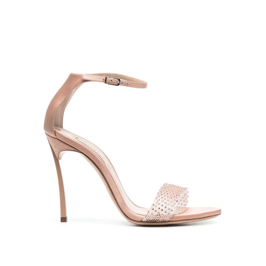 Casadei 100mm Klinge Zwanziger Jahre Satin Sandalen