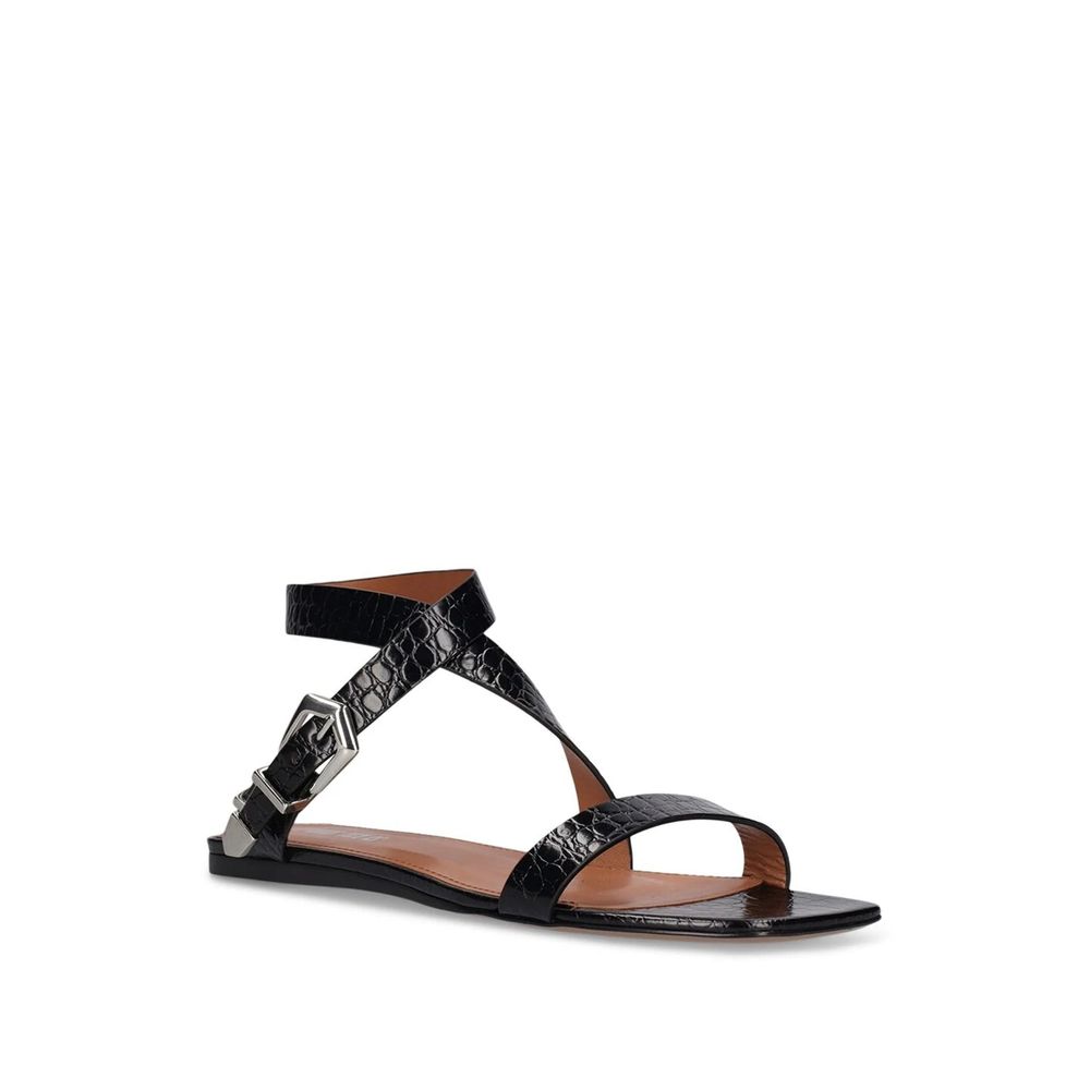 Paris Texas Schwarze Sandalen aus Kalbsleder