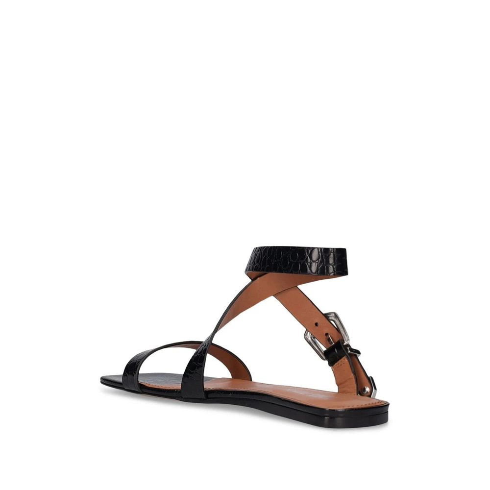 Paris Texas Schwarze Sandalen aus Kalbsleder