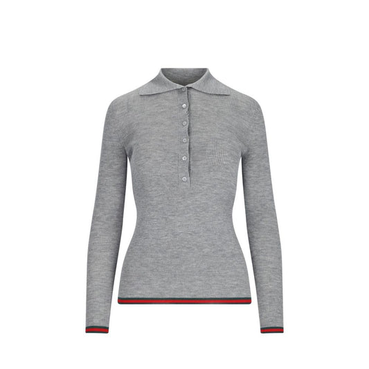 Gucci Pullover aus Kaschmir und Seide mit Rippenstrick