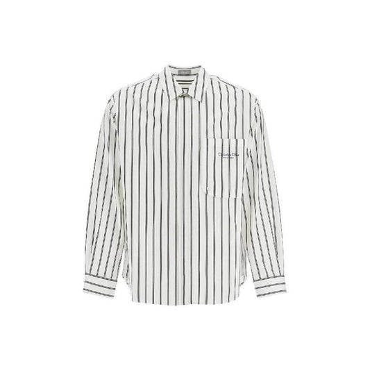 Dior Gestreiftes Baumwollhemd