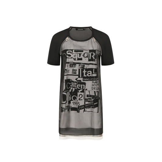 Dsquared² Bedrucktes Minikleid aus Seide