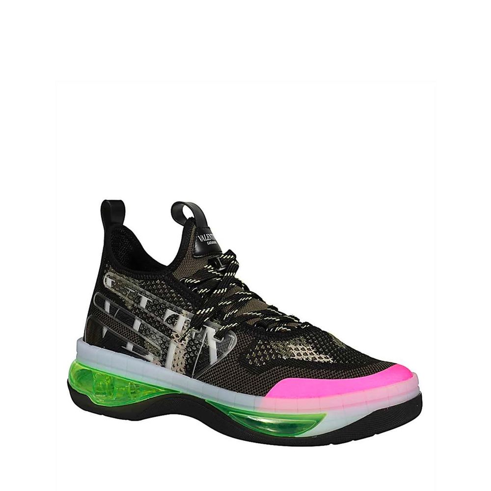 Valentino Garavani Schwarze Stoff-Sportschuhe