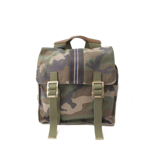 Valentino Militärischer Canvas-Rucksack