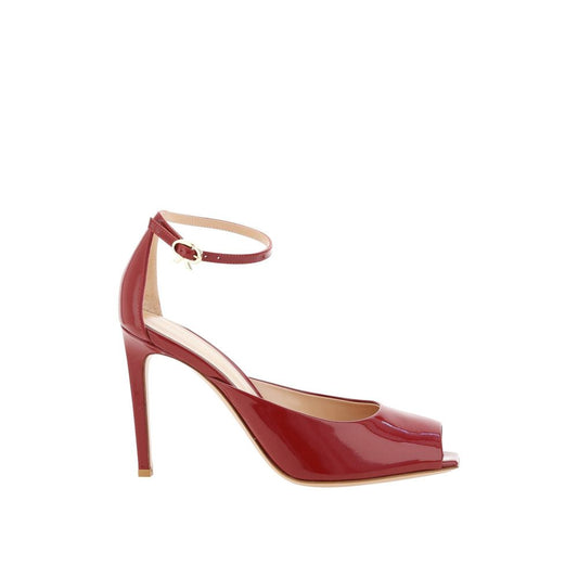 Gianvito Rossi Rote Kalbsleder-Pumps mit hohem Absatz