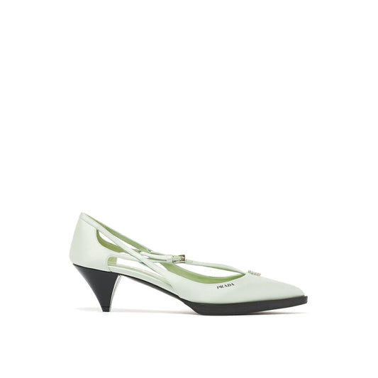 Prada Ausgeschnittene Satin-Pumps