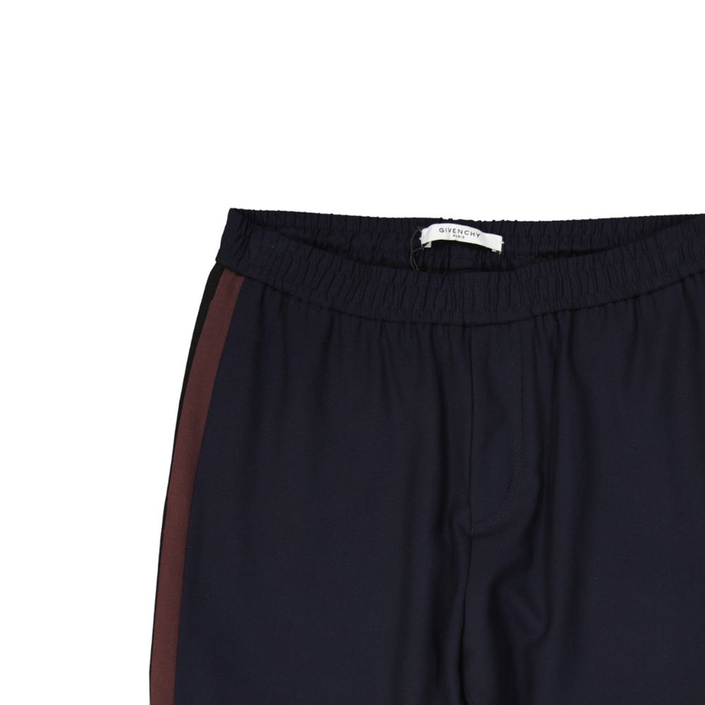 Givenchy Gestreifte Hose aus Wolle mit Seitenteilen