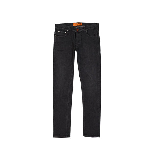 Heron Preston Schwarze Baumwoll-Jeans mit schmaler Passform