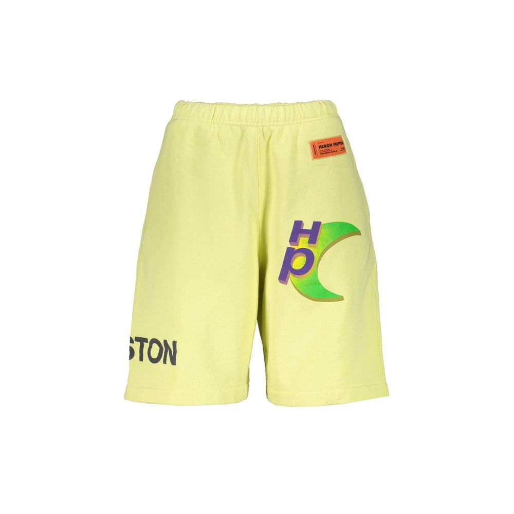 Heron Preston Gelbe Baumwoll-Bermuda-Shorts
