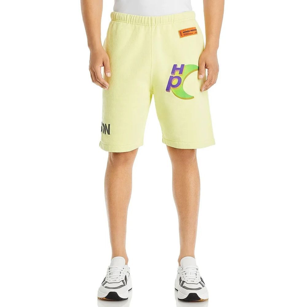 Heron Preston Gelbe Baumwoll-Bermuda-Shorts
