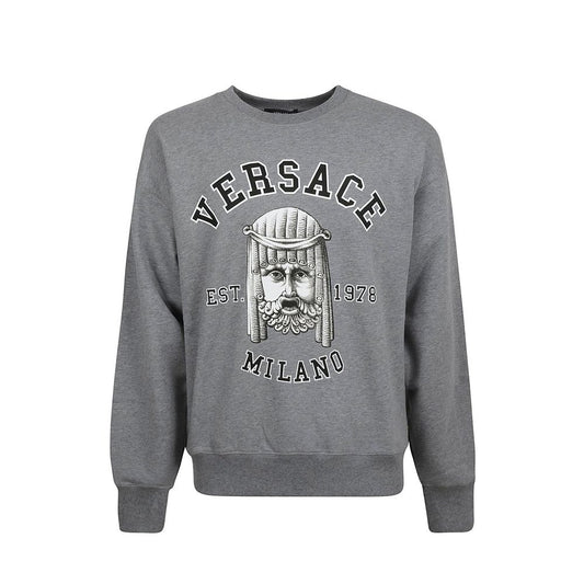 Versace Sweatshirt aus Baumwolle mit Rundhalsausschnitt