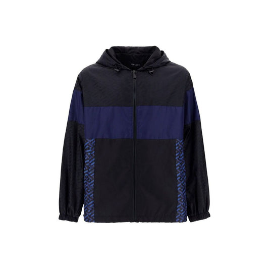 Versace Windbreaker-Jacke mit Kapuze