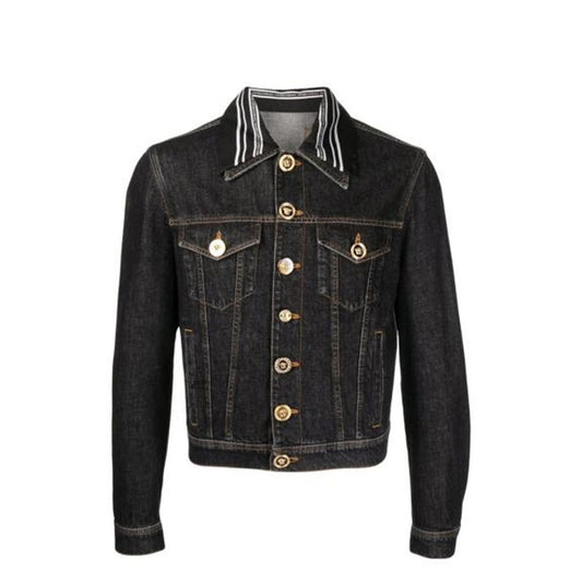 Versace Denim-Jacke mit Medusa-Motiv