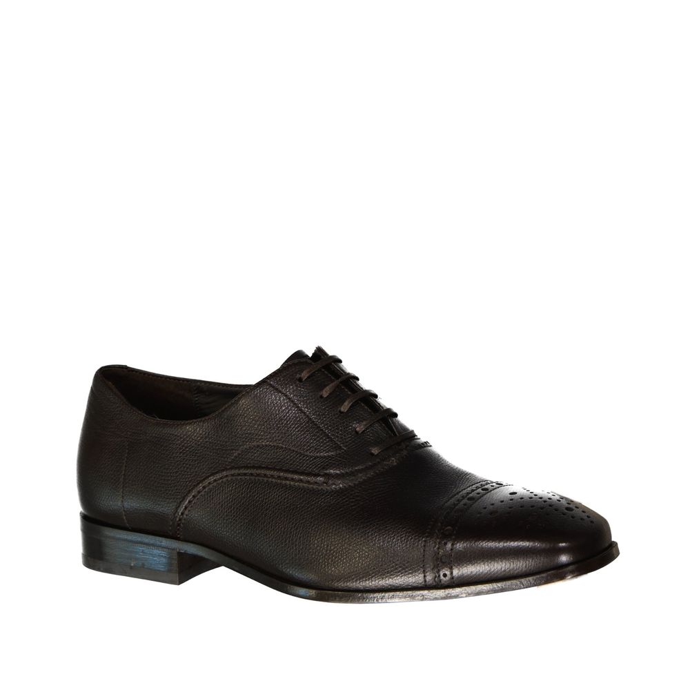 Salvatore Ferragamo Braune Kalbsleder-Oxfords und -Derbies