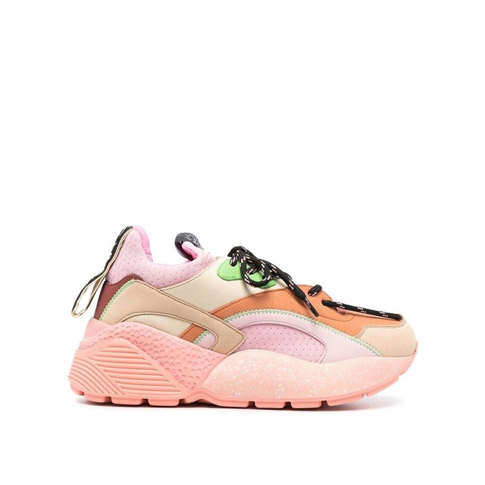Stella McCartney Klobige Sneaker aus orangefarbenem Polyethylen