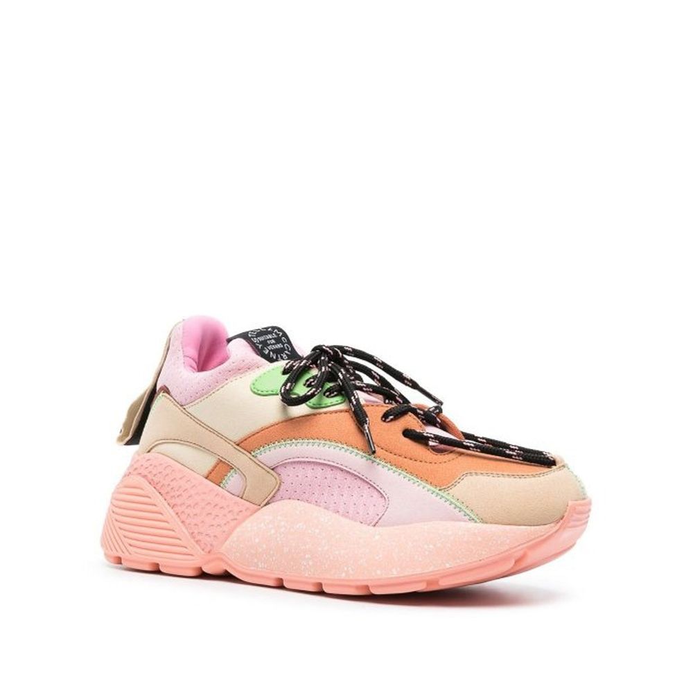 Stella McCartney Klobige Sneaker aus orangefarbenem Polyethylen