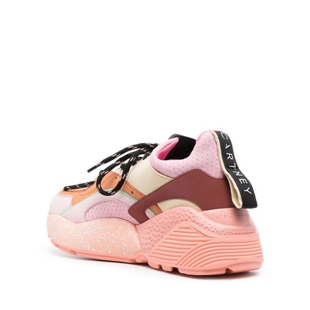 Stella McCartney Klobige Sneaker aus orangefarbenem Polyethylen