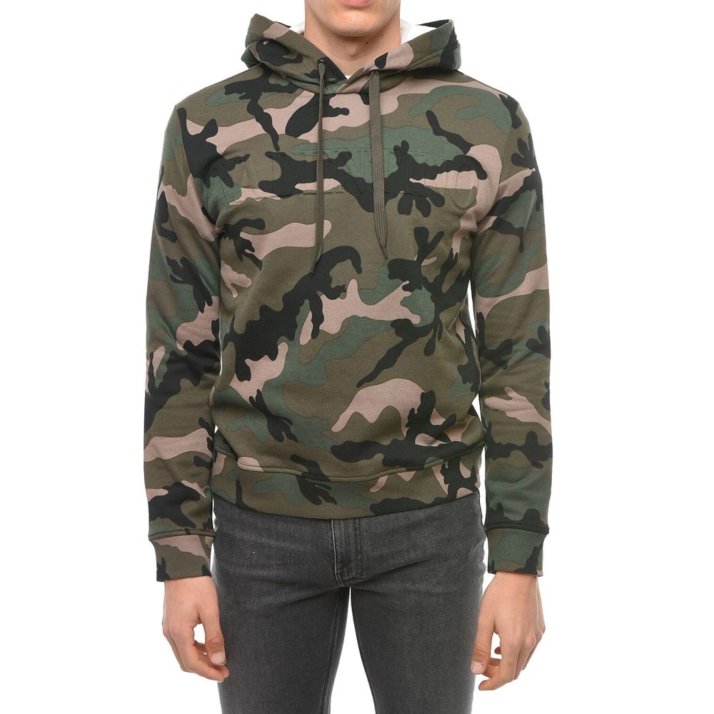 Valentino Tarnmuster-Kapuzenpulli Sweatshirt